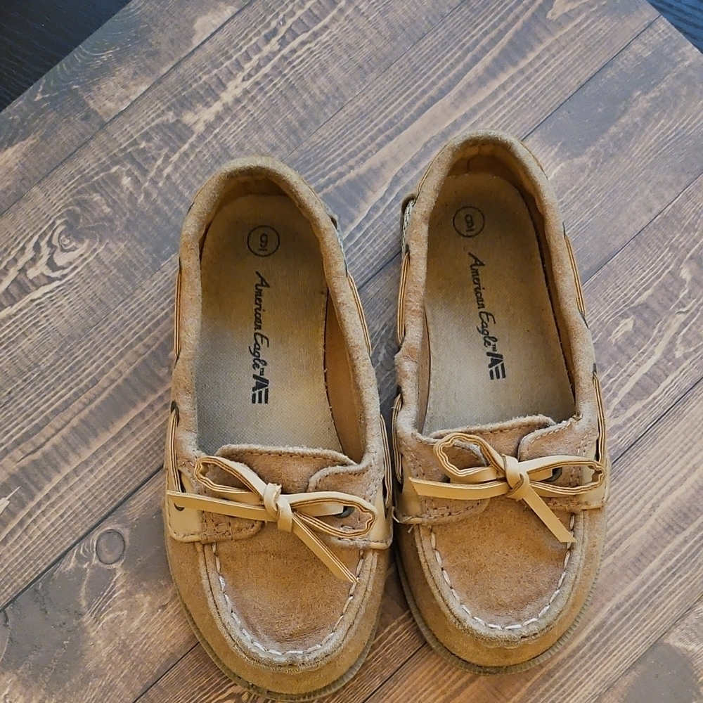 Avenue Tan Kids Moccasins